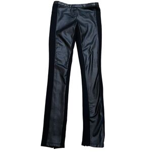 BCBGMaxazria Elijah Faux Leather Front Leggings.  Size XS